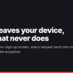 red8.io share card: the red8 mark beside the name red8.io, "How we build" in red, the headline "What leaves your device, and what never does" and the line "Five apps with no sign-up screen, every request each one makes, and why Cortex is the exception.", on a near-black background